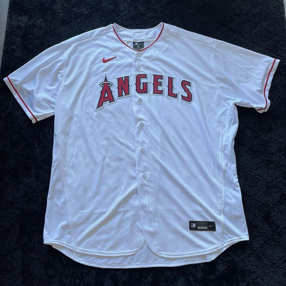 New Nike Los Angeles Angels Authentic Elite Stitched Baseball Jersey Men 60 $335